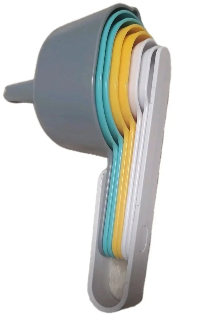 Measuring Cup Spoon Set Multicolor Stackable Baking Kitchen Gift